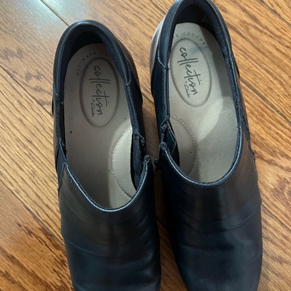 Navy Blue Leather Slip-On Shoes - Picture 7 of 7